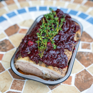 Sous vide kalfssucade met cranberry glaze